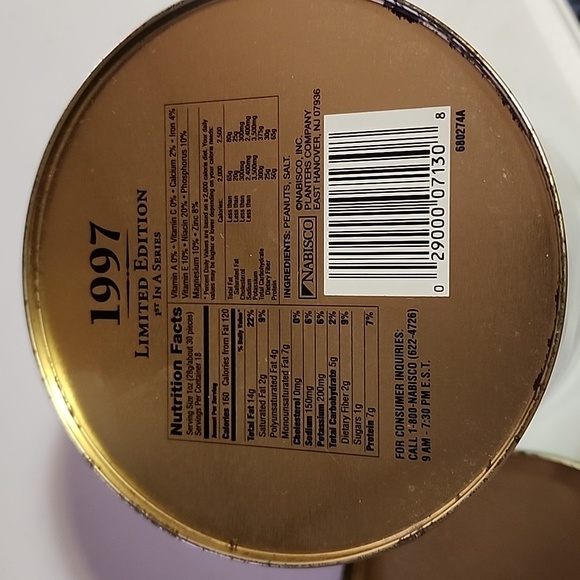 PLANTERS 1997 LIMITED EDITION TIN CAN. 1RST IN A SERIES. - Picture 8 of 8